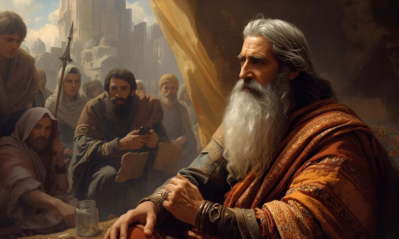 Profeta Ezequiel falando com o povo